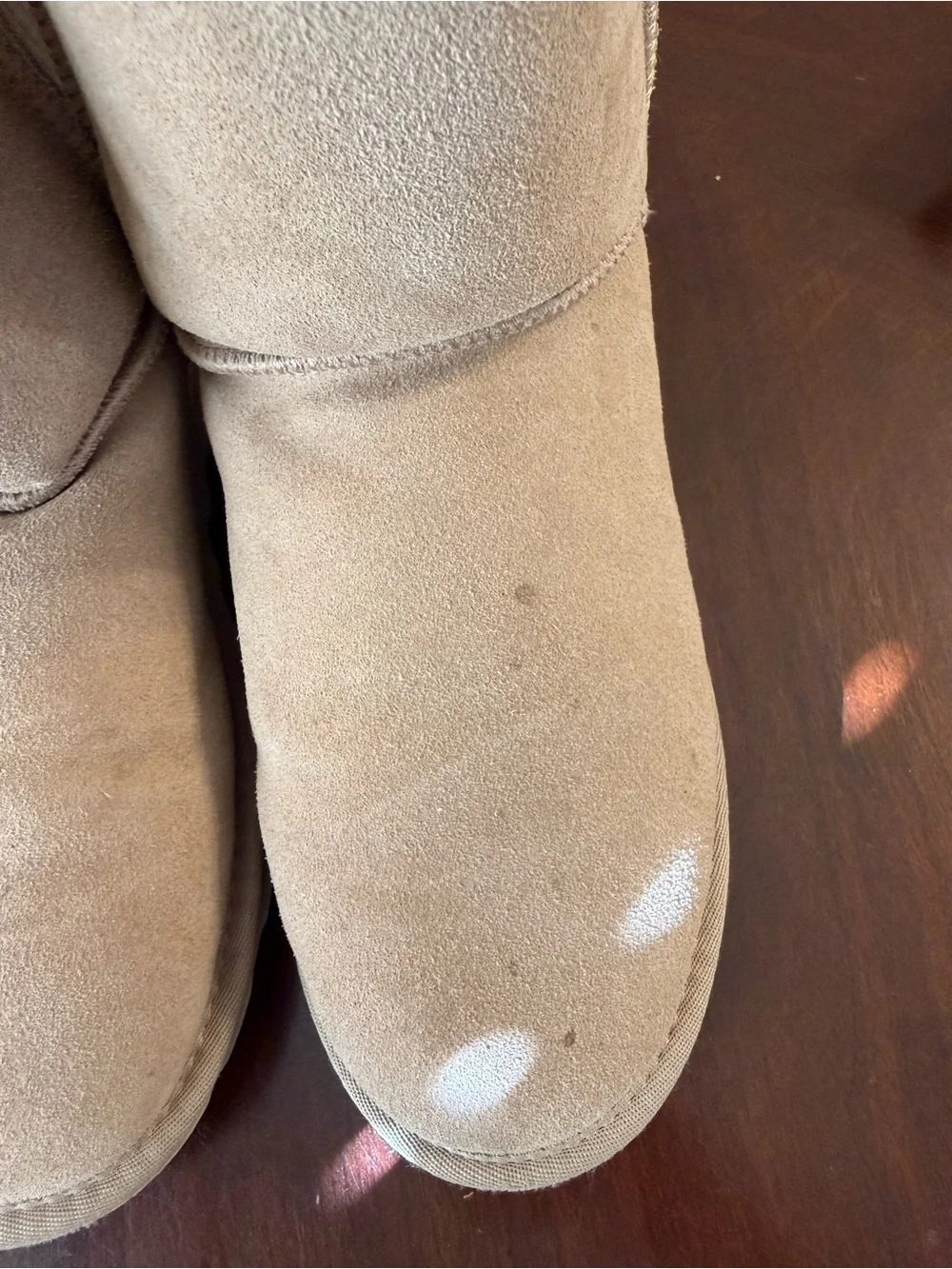 Dream Pairs Tan Suede Plush-Lined Ankle Boots